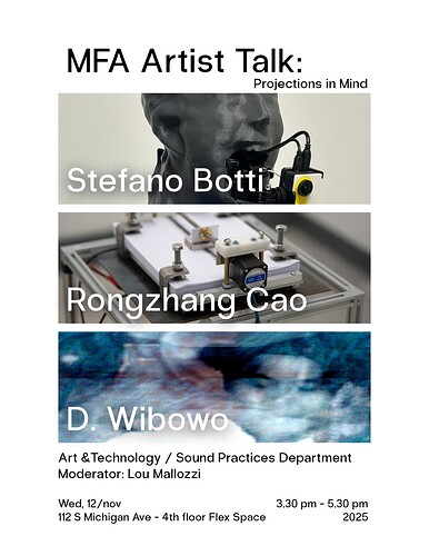 ARTIST TALK - POSTER